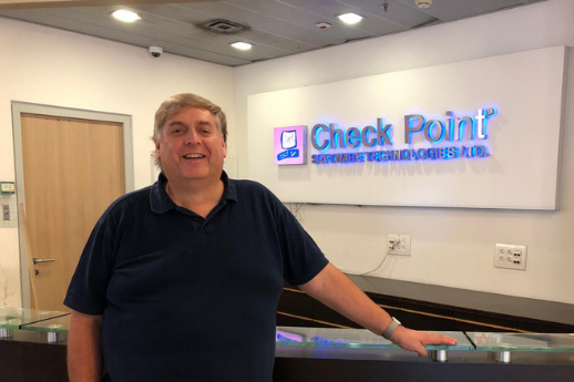 Steve Bourike, Check Point European Ambassador visits Check Point HQ